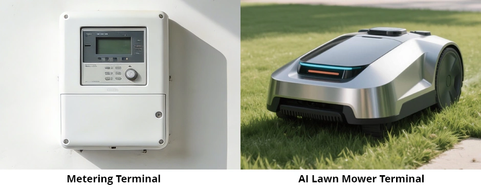 Metering and AI Lawn Mower Terminals