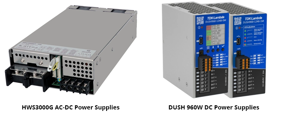 HWS3000G AC-DC Power Supplies and DUSH 960W DC Power Supplies