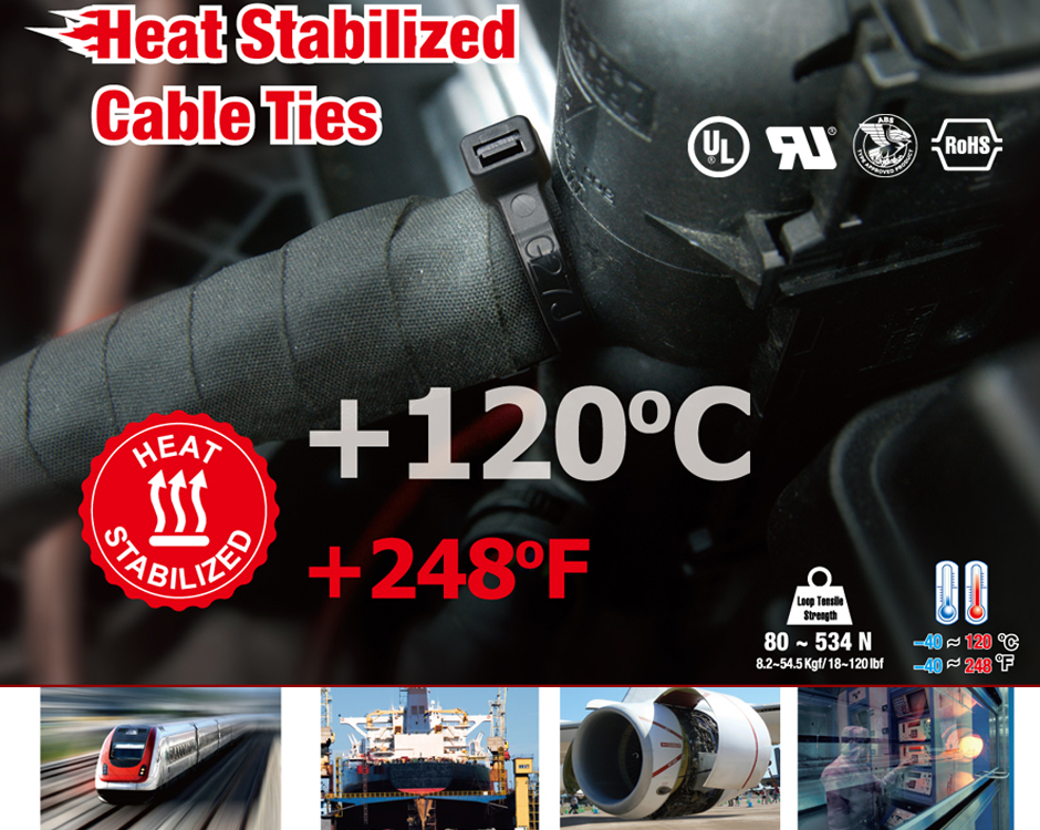 Heat-Stabilised Cable Ties